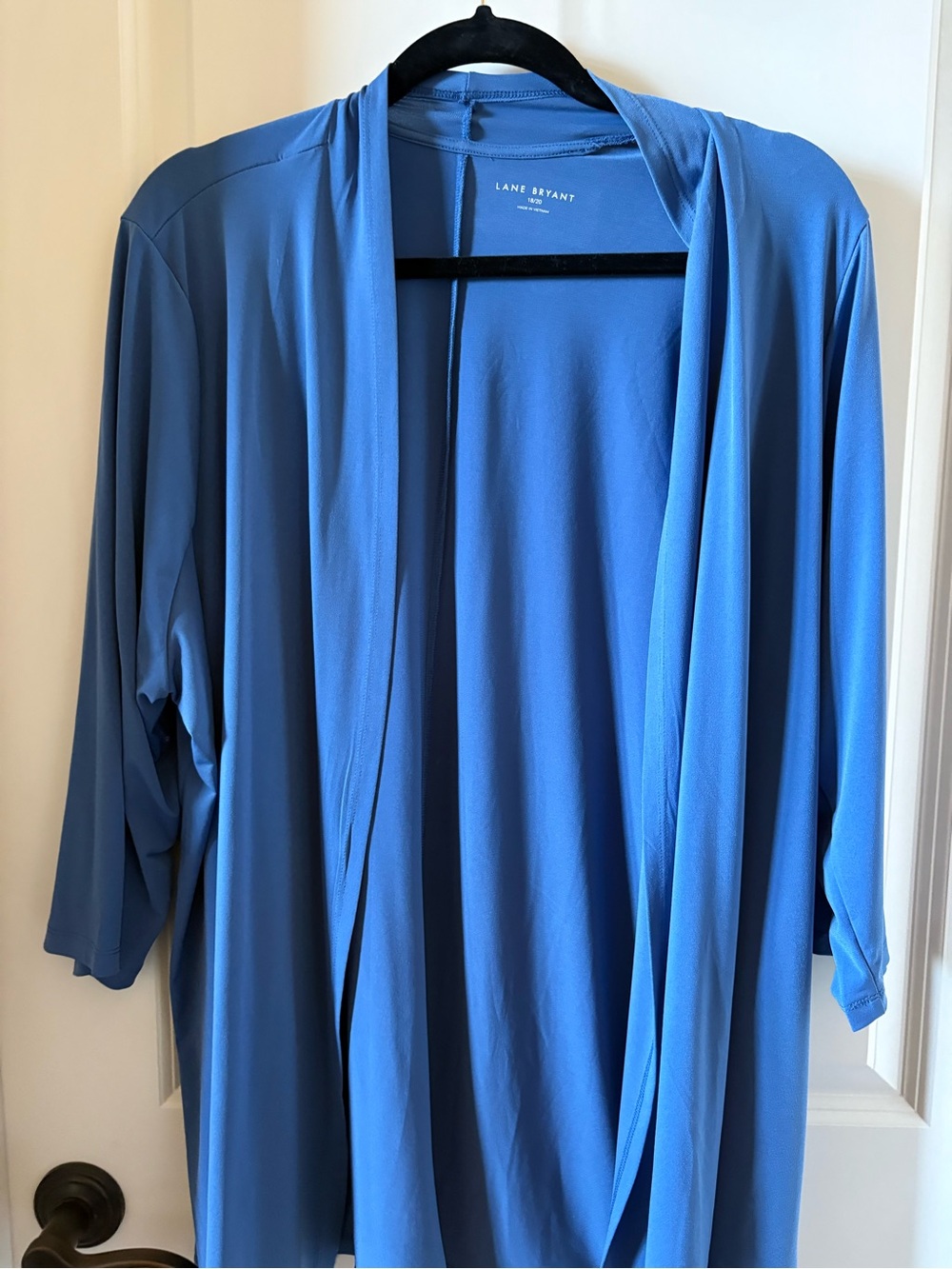 Lane Bryant Lightweight Open-Front Robe in Blue